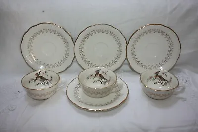 £28 • Buy Gorgeous Gien France Coffee Cups & Saucers X 3  Chantilly    5