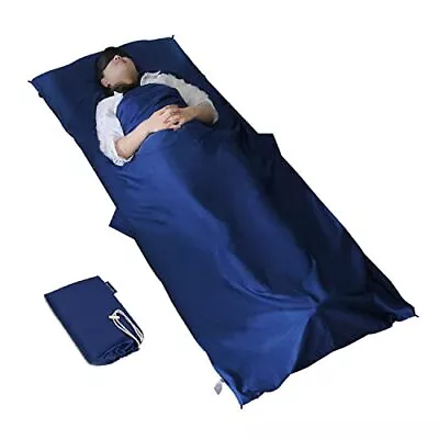 Travel Sleeping Bag Liner 100% Cotton Durable And Super Soft 220 X 90 • £25.99