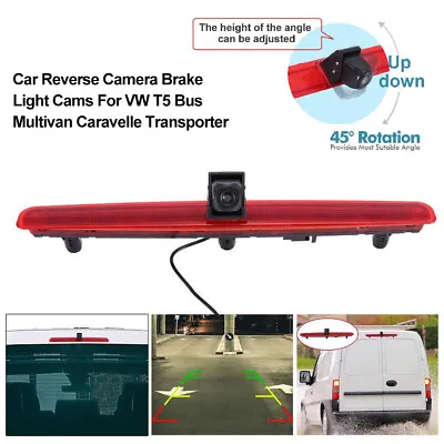 Car Reverse Camera For VW T5 Bus Transporter Multivan Caravelle Brake Light Cams • $76.35