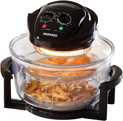 £50.88 • Buy Daewoo Deluxe 17L 1300W Halogen Low Fat Air Fryer Extension Ring 6 Accessories