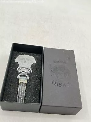 Versace Rosenthal Lead Crystal Bottle Stopper - Boxed • $21.50