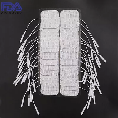 40 TENS Electrode Pads EMS Replacement Unit 7000 3000 2x2 Muscle Stimulator BULK • $9.93