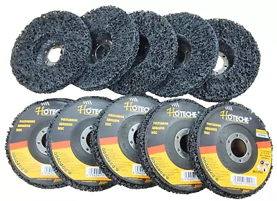 10PC 4-1/2  X 7/8  Polycarbide Abrasive Strip Disc Wheel Paint Rust Removal • $42.99