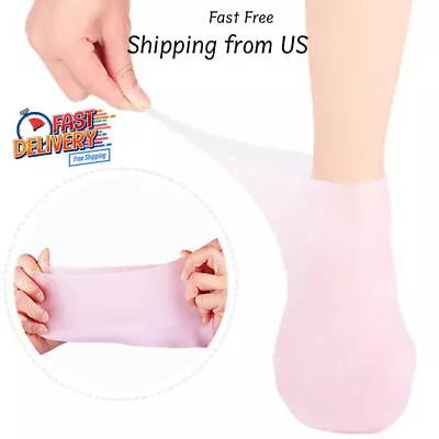 1 Pair Foot Care Socks Spa Silicone Moisturizing Gel Anti Cracking Protect AT US • $9.99