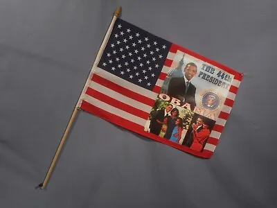 $3.95 • Buy Vintage NOS Obama 44th President American Flag - NEW NO BOX -