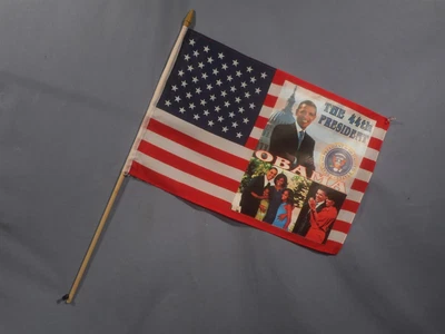 $3.95 • Buy Vintage NOS Obama 44th President American Flag - NEW NO BOX -