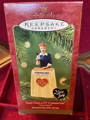 VTG 2001 I LOVE LUCY Ornament “Lucy Does A TV Commercial  Lucille Ball Hallmark • $11.99