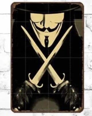 $21.99 • Buy V For Vendetta 7.8x11.8 Metal Poster