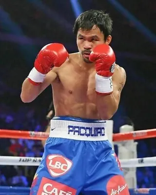 World Champion Boxer Manny Pacman Pacquiao Belt 8x10 PHOTO PRINT • $6.98