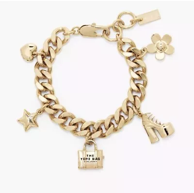 Marc Jacobs The Mini Icon Charm Bracelet In Gold • $108