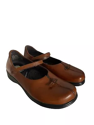 Earth Shoe Vivian Brown Leather Mary Jane Shoes Women Size 7 • $24.93