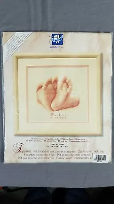 2002 Vervaco Verachtert Counted Cross Stitch Kit   10 Tiny Toe's    7.6  X 6.4 • $19.99