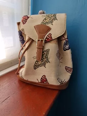 * Signare Rucksack Butterfly Backpack Tapestry Handbag Butterflies Print Bag NEW • £7.99