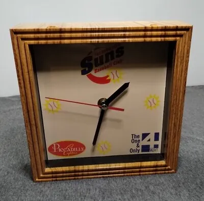 Jacksonville Suns Vtg Wall Clock Piccadilly Cafeteria 7  X 7  Plastic Rare • $24.99