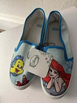 Disney Little Mermaid Slip On Canvas Shoes Womens Size Medium • $18