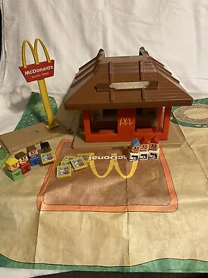 1974 McDonalds Play Set Playskool Familiar Places Restaurant Figures 430 • $62.99
