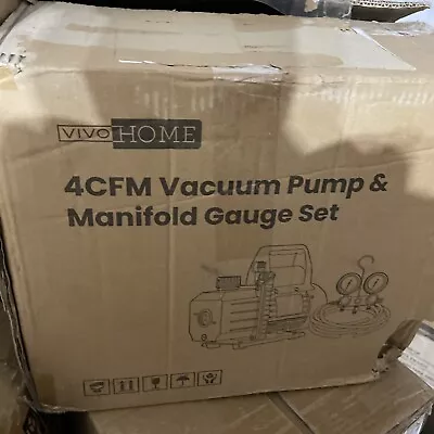 Vivo Home VH322 110V 1/3 HP 4CFM Single Stage Rotary Vane Air Vacuum Pump • $115