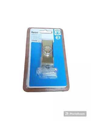 Byron Wired Bell Push Surface Mounted Bell Brass Finish 7960B Brand New Boxed • £12.94