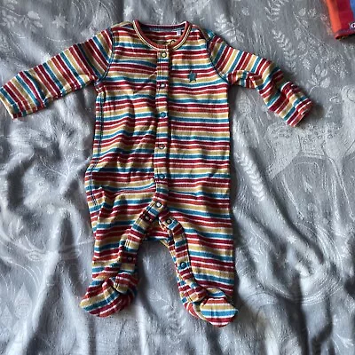 £6.99 • Buy FRUGI Rainbow Stripe Babygrow - Age 0-3 Months