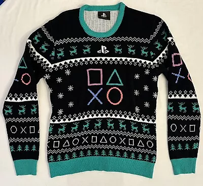 PlayStation Symbols Holiday Sweater Ugly Christmas Winter Fun Size Large PS5 PS4 • $24.95