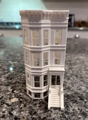 (4) Four - N Scale Brownstone Building  (3D Print) • $31