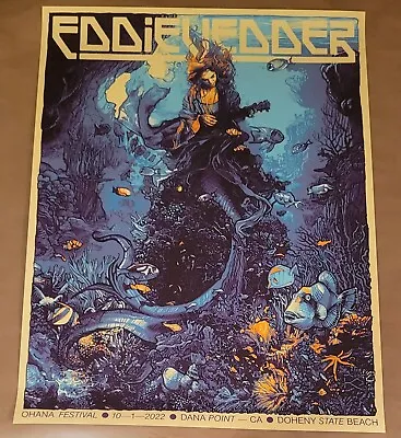 Eddie Vedder Poster Ohana Dana Point 2022 Show Edition • $76.94