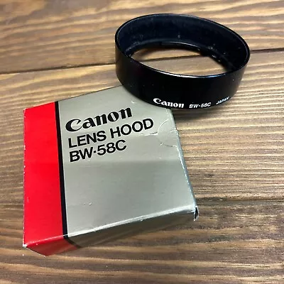 Genuine Canon BW-58C Lens Hood  Fit Canon FD 35-70mm F3.5-4.5 - Boxed • £12.99