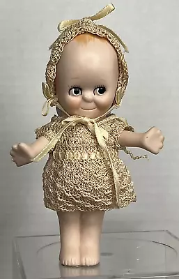 5” Vintage Shackman Bisque Kewpie Doll Jointed Arms Blue Wings No Label • $19.99