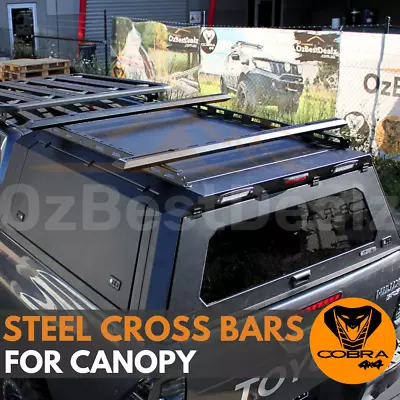 2 X Crossbars Galvanised Steel For Canopy Cross Bar Rack Channel Bolt Cobra 4x4  • $219