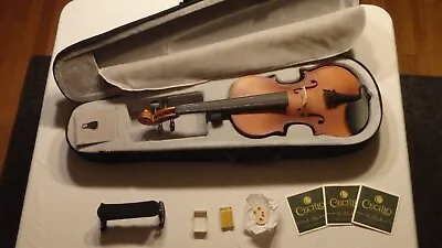 1/2 Scale Violin By Mendini By Cecillo With Case Strings Rosin Bridge • $70