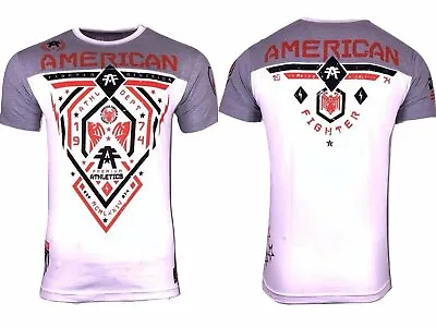 AMERICAN FIGHTER Men's T-Shirt FAIRBANKS 50/50 FOOTBALL Athletic Biker MMA S-5XL • $24.95