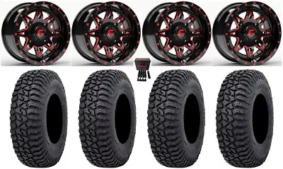 Fuel Lethal 15  Wheels Red 32  Tricera Tires Can-Am Renegade Outlander • $1508.40