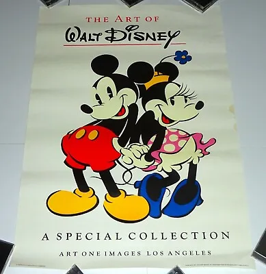 ART OF WALT DISNEY Poster Mickey Minnie Mouse Art One Images Studio Los Angeles • $32