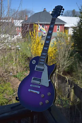 2020 Epiphone Les Paul Classic Worn Violet Purple Burst - HSC • $459