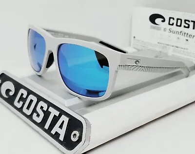 COSTA DEL MAR Light Gray/blue Mirror BAFFIN Polarized 580G Sunglasses NEW! • $119.99