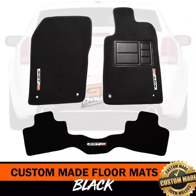 Custom Made Floor Mats CHRYSLER 300C SRT8 Front+Rear Black ( SRT-8 LOGO) 2012-21 • $139.95