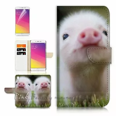 Pig TPU Phone Wallet Case Cover For New Optus X Start 2  - 21276 • $13.99