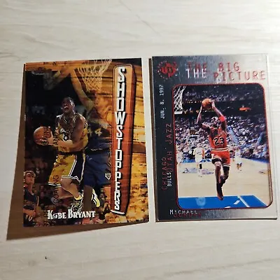 Showstopper Kobe Bryant Card And The Big Picture Michael Jordan Card. • $225