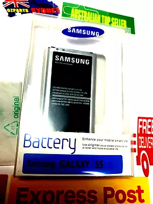 NEW ORIGINAL SAMSUNG GALAXY S5 I9600 Li-ion BATTERY With NCF EB-BG900BBC • $34.95