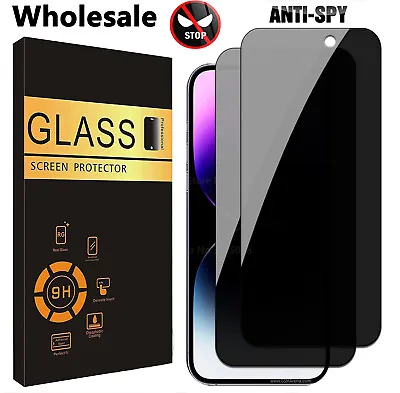 Wholesale IPhone 15 14 13 12 11 Pro Max Privacy Anti-Spy Glass Screen Protector • $59.99