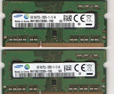 8GB (2x 4GB Kit) Apple MacBook Pro Early/Late 2011 / Mid 2012 DDR3/DDR3L Memory • $19.95