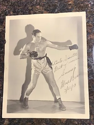 1934 Max Baer Autographed Boxing Photo JSA LOA Signed While World Champion 8x10 • $349.99