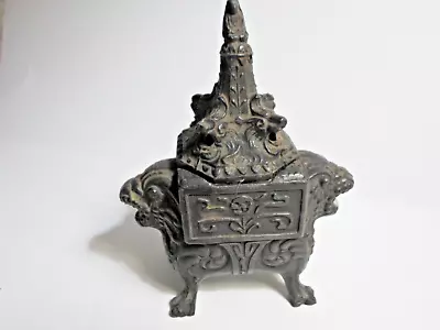 Vtg Vantines # 1211  Chinese Metal Foo Dog Incense Burner • $125