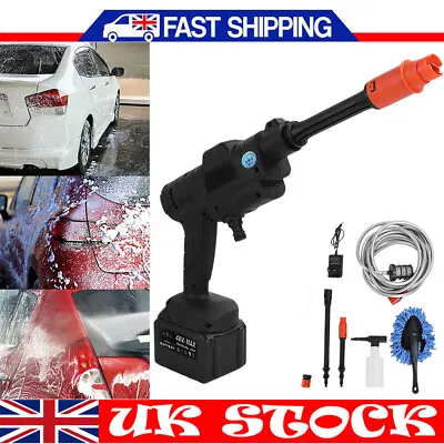 £52.90 • Buy Portable Cordless Car High Pressure Washer Jet Water Wash Cleaner Gun W/ Battery