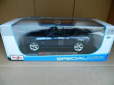 Maisto Special Edition 2010 Ford Mustang Gt Convertible - 1/18 - New In Box • $49.99
