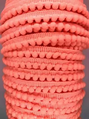 £2.90 • Buy Mini Pom Pom Trim.  2 Metre Lengths. 6mm Pom Pom  Various Colours.  Free Postage