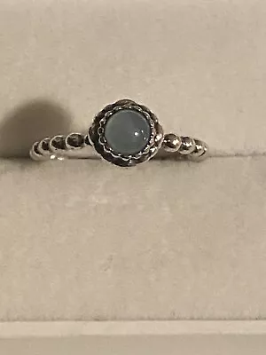 Genuine Pandora Blue Aquamarine Ring • $28