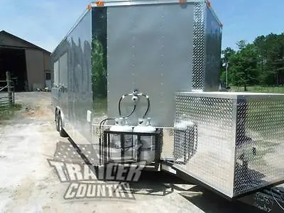 New 8.5 X 22 22' Enclosed Concession Food Vending Bbq Mobile Kitchen Trailer • $41395