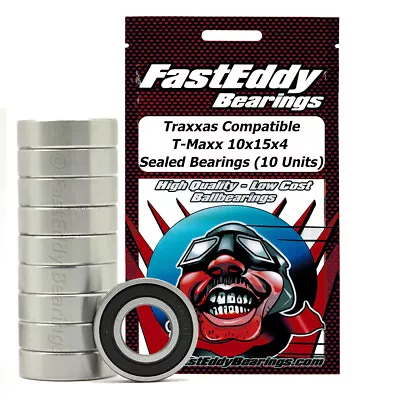 Traxxas Compatible T-Maxx 10x15x4 Sealed Bearings 10 Units • $10.99