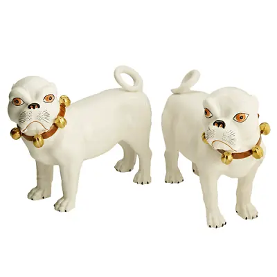 Mottahedeh Pair Of Italian Ceramic Bulldog Figurines Factory New • $799.99